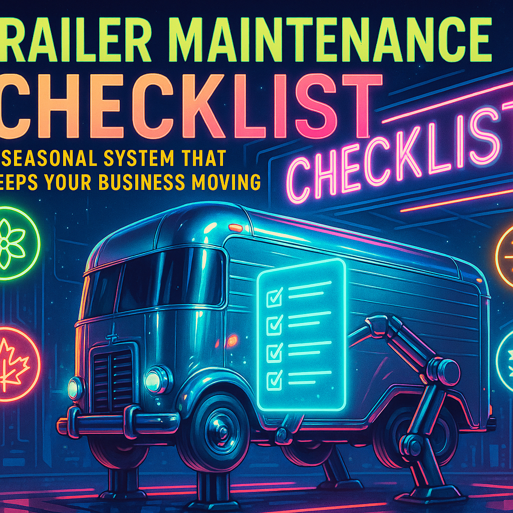 Trailer Maintenance Checklist: A Seasonal System That Keeps Your Business Moving